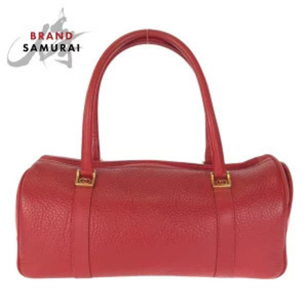 Gucci interlocking red leather Handbag Boston bag